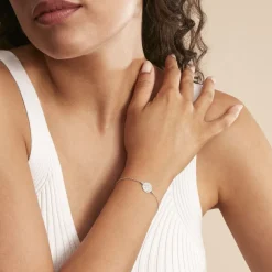 Histoire d'Or Bracelet Steenie Argent Blanc New