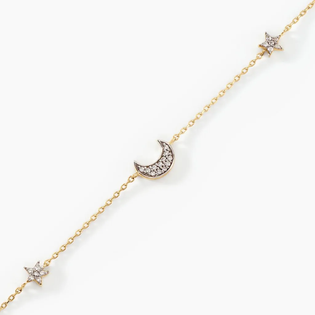 Histoire d'Or Bracelet Stellar Or Jaune Oxyde De Zirconium Clearance