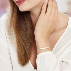 Histoire d'Or Bracelet Suzeanne Argent Blanc Oxyde De Zirconium Clearance