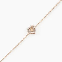 Histoire d'Or Bracelet Suzon Argent Rose Oxyde De Zirconium argent rose oxyde champagne Hot