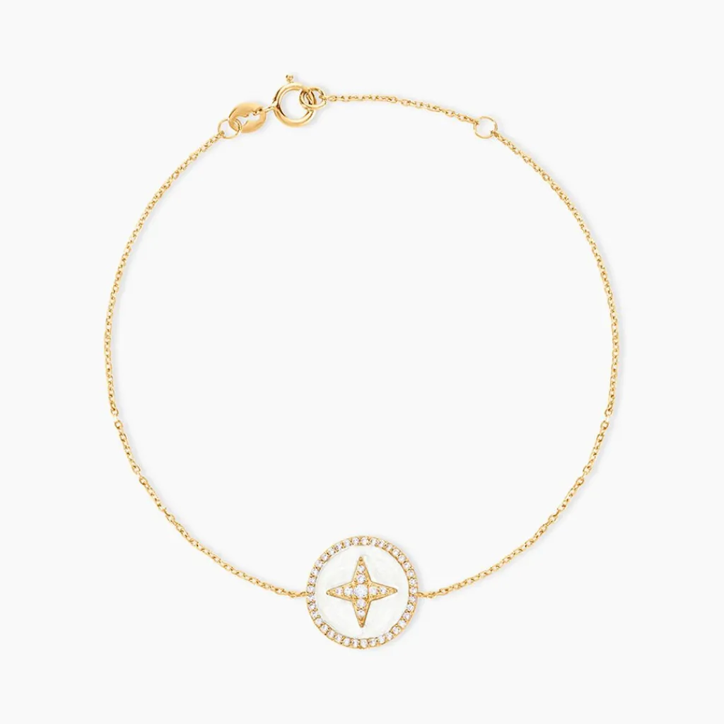 Histoire d'Or Bracelet Sweet Rosace Or Jaune Oxyde De Zirconium Outlet