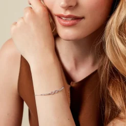 Histoire d'Or Bracelet Syliana Argent Blanc Oxyde De Zirconium New