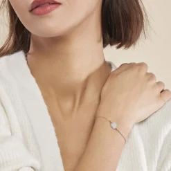 Histoire d'Or Bracelet Tam argent blanc Clearance