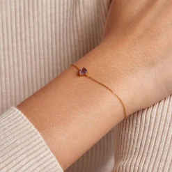 Histoire d'Or Bracelet Tender Love Or Jaune Améthyste or jaune améthyste violet Clearance