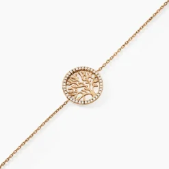 Histoire d'Or Bracelet Theolina Plaqué Or Jaune Oxyde De Zirconium Hot