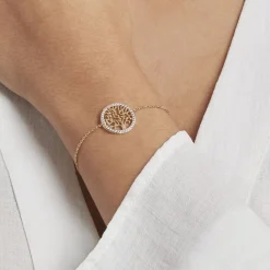 Histoire d'Or Bracelet Theolina Plaqué Or Jaune Oxyde De Zirconium Hot