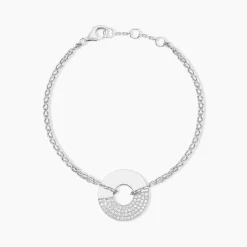 Histoire d'Or Bracelet Thémis Argent Blanc Oxyde De Zirconium Sale
