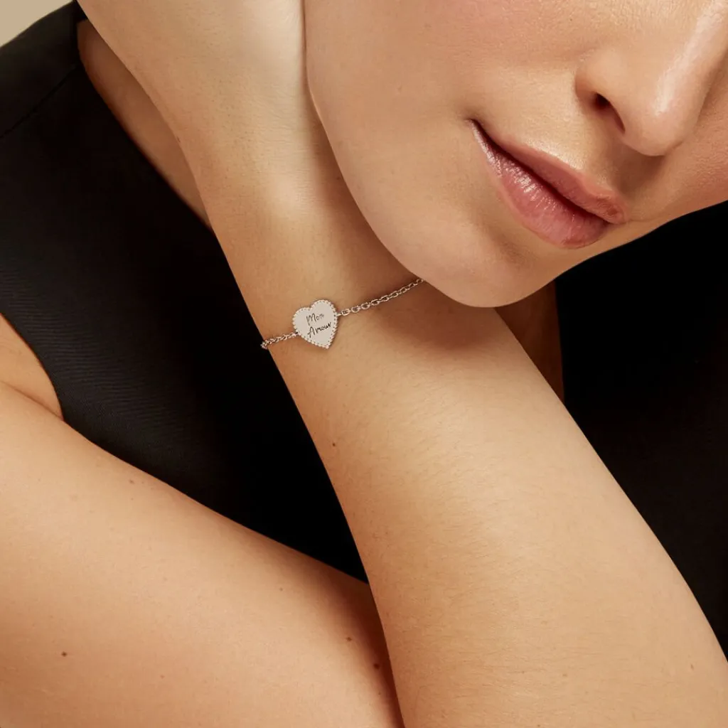 Histoire d'Or Bracelet Tiffen Argent Blanc Clearance