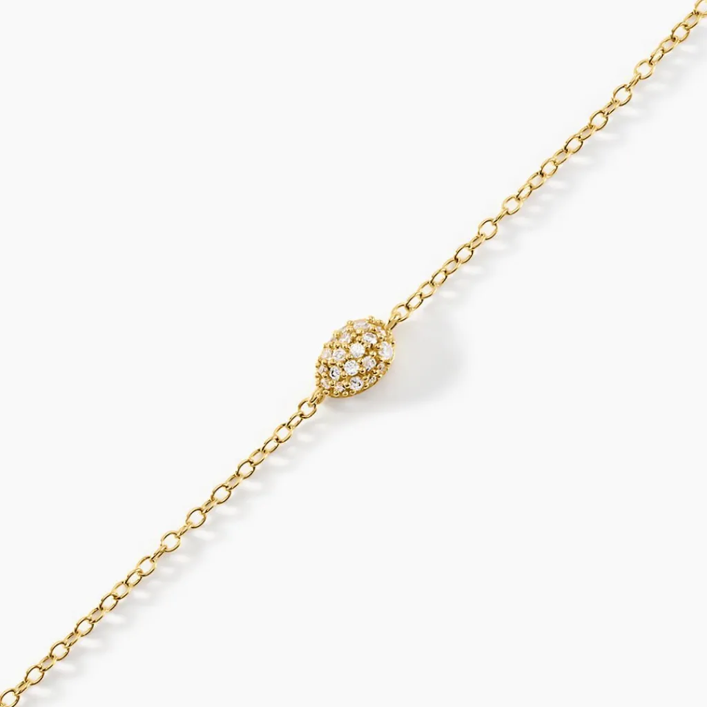 Histoire d'Or Bracelet Tiwa Argent Jaune Oxyde De Zirconium argent dore oxyde Outlet