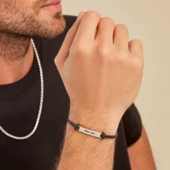 Histoire d'Or Bracelet Todd Acier Blanc Discount