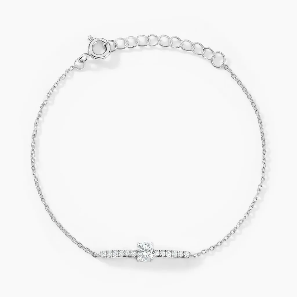 Histoire d'Or Bracelet Tovia Argent Blanc Oxyde De Zirconium