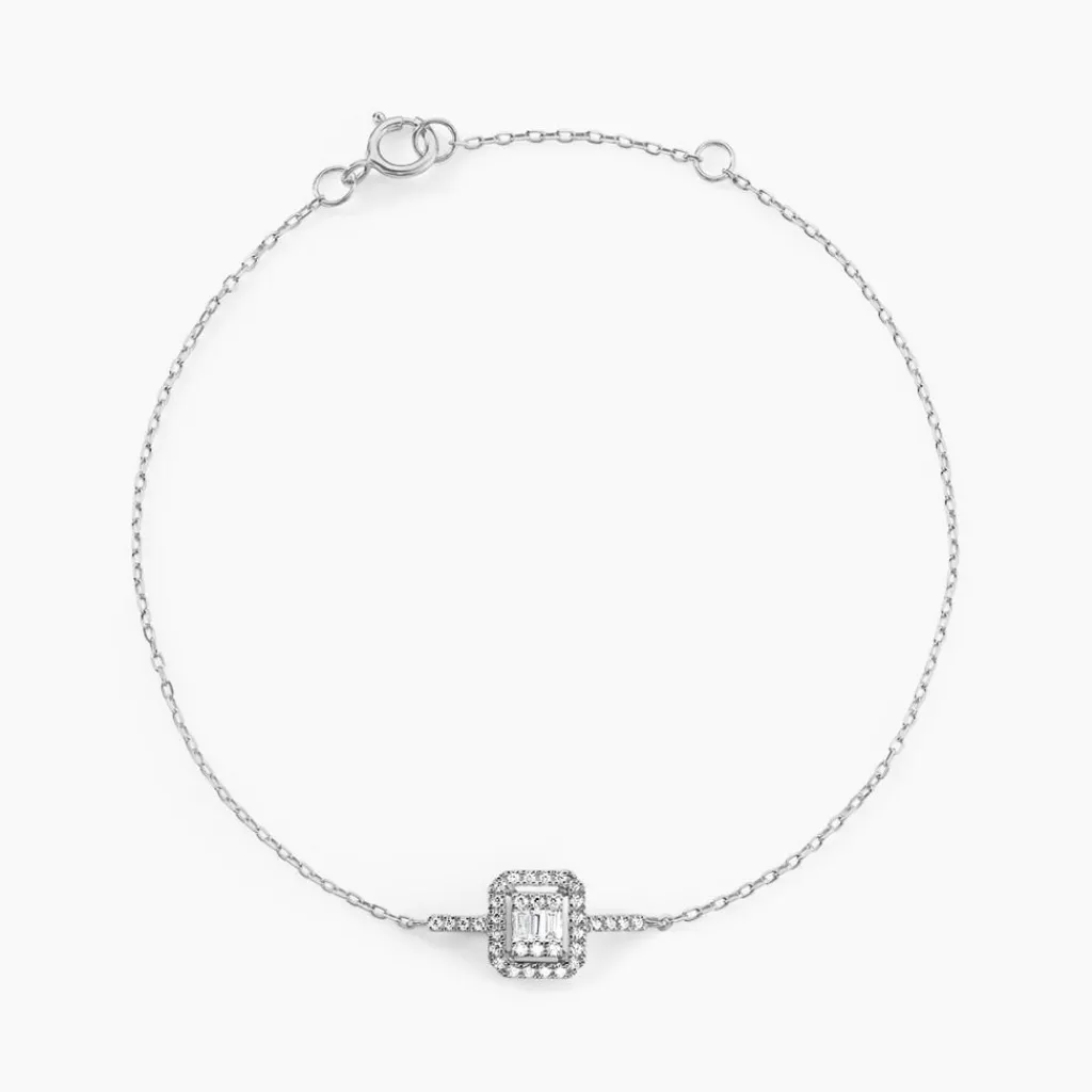 Histoire d'Or Bracelet Twila Or Blanc Oxyde De Zirconium
