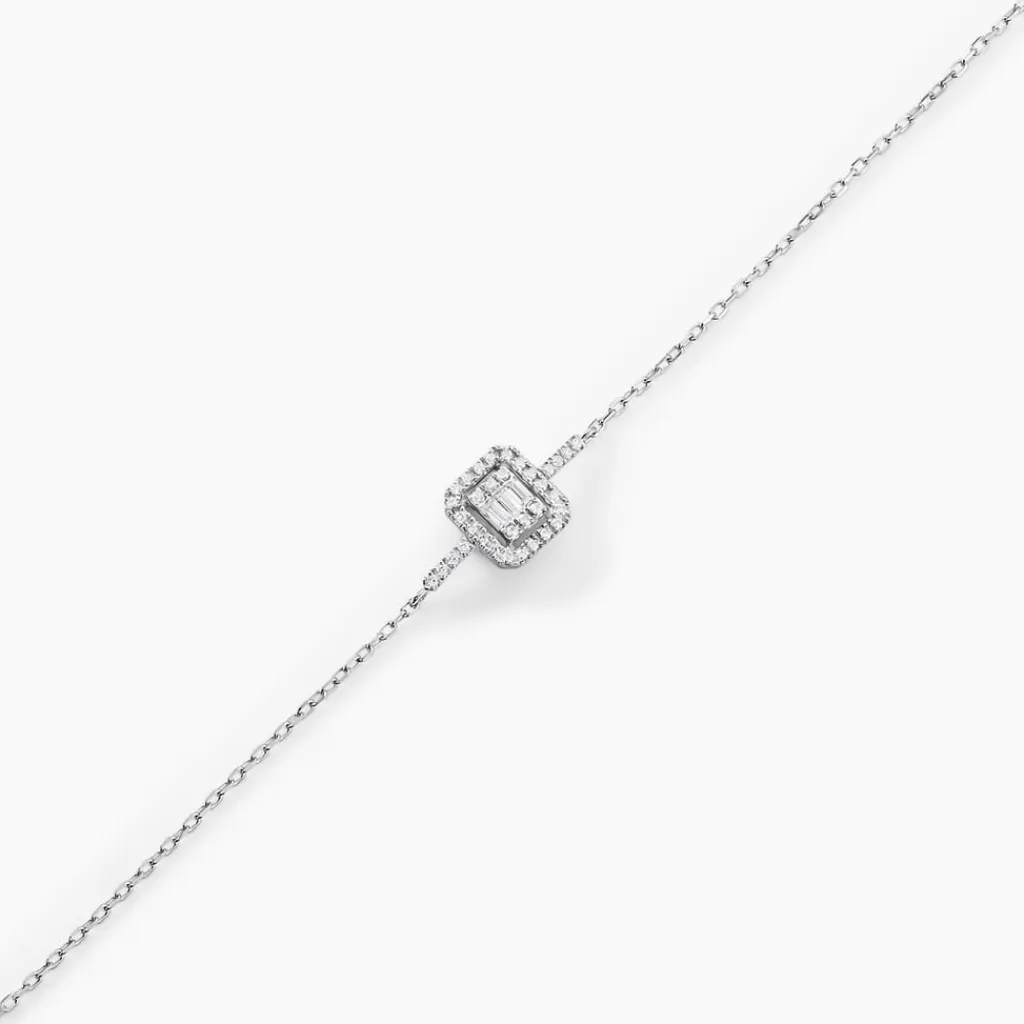 Histoire d'Or Bracelet Twila Or Blanc Oxyde De Zirconium
