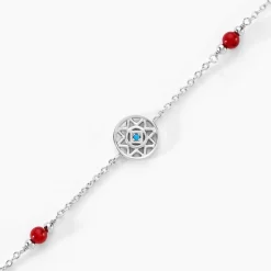 Histoire d'Or Bracelet Umah Argent Blanc Corail Oxyde De Zirconium Hot