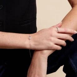 Histoire d'Or Bracelet Urban Call De Zirconium argent blanc oxyde Outlet