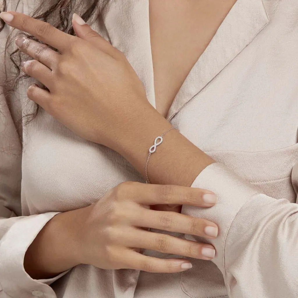 Histoire d'Or Bracelet Veda Argent Blanc Oxyde De Zirconium New