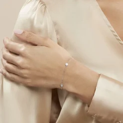 Histoire d'Or Bracelet Venda Argent Blanc Oxyde De Zirconium New