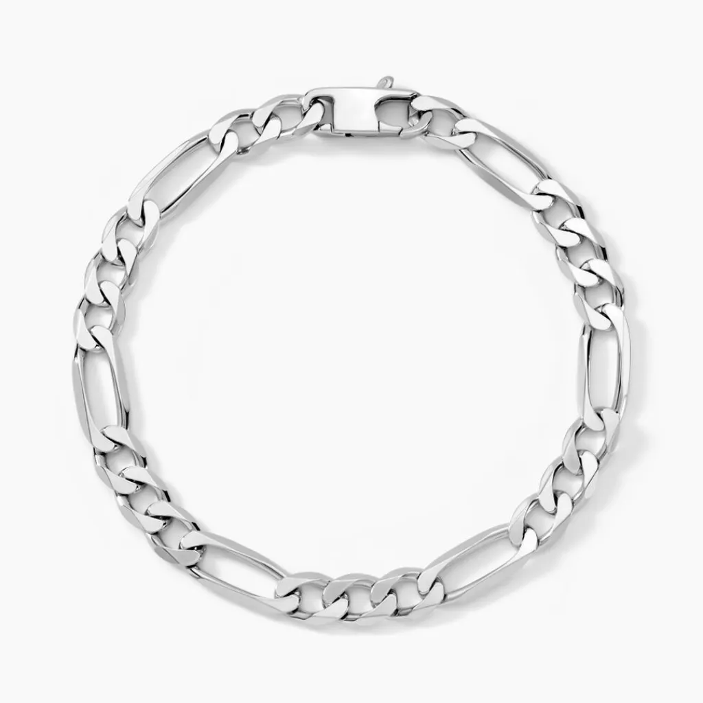 Histoire d'Or Bracelet Vivian Maille Alternee 1/3 Argent Blanc Hot