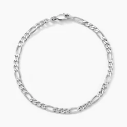 Histoire d'Or Bracelet Vivian Maille Alternee 1/3 Argent Blanc Hot