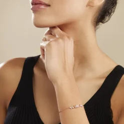 Histoire d'Or Bracelet Wanda Argent Rose Oxyde De Zirconium New