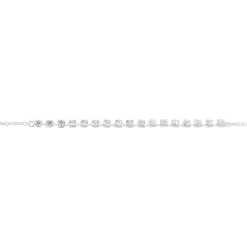 Histoire d'Or Bracelet Whitney Argent Blanc Oxyde De Zirconium New