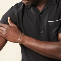 Histoire d'Or Bracelet William Plaqué Or Jaune New