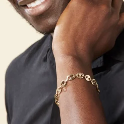 Histoire d'Or Bracelet William Plaqué Or Jaune New