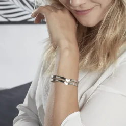 Histoire d'Or Bracelet Wilna acier blanc Online