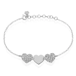 Histoire d'Or Bracelet Yrina Argent Blanc New