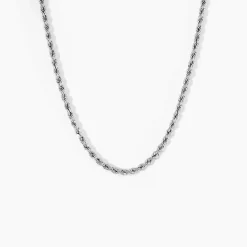 Histoire d'Or Chaine Jerry Maille Corde or blanc Clearance