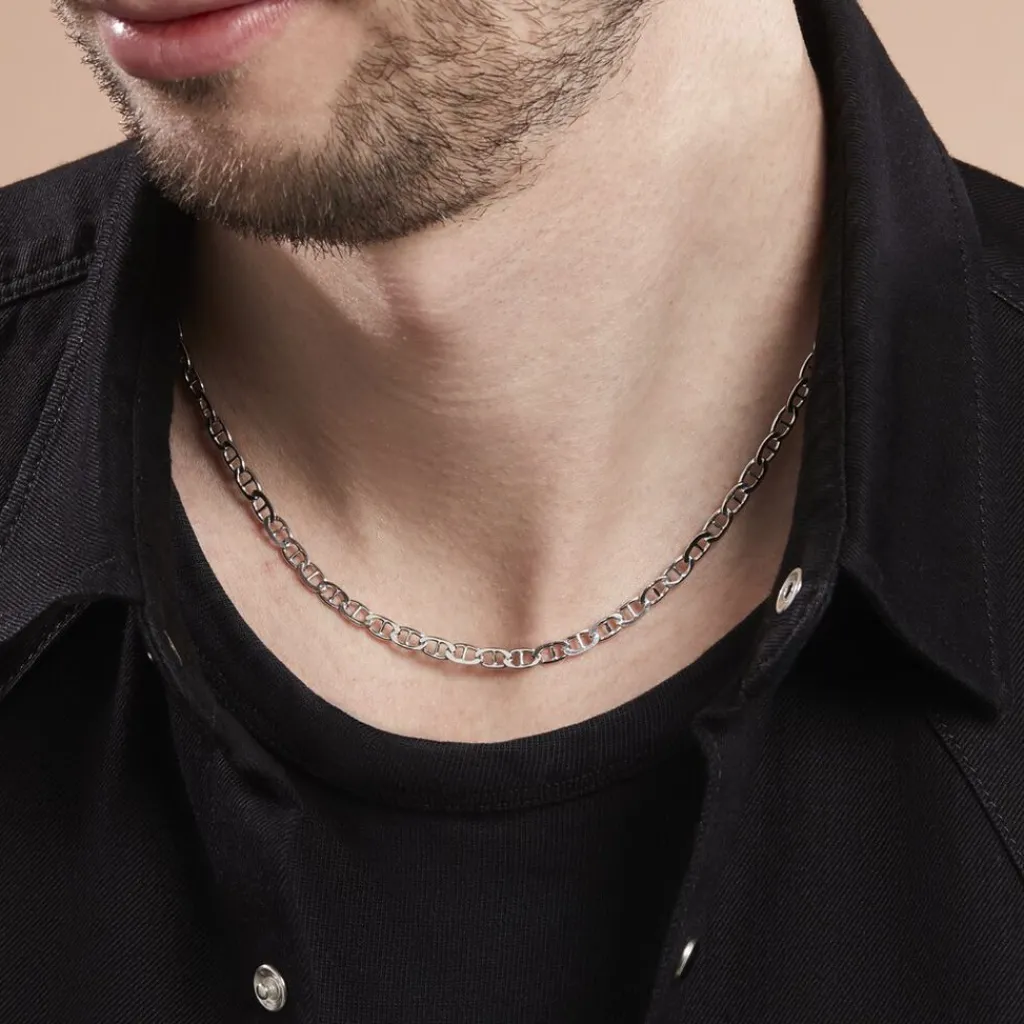 Histoire d'Or Chaine Piato Argent Blanc Discount