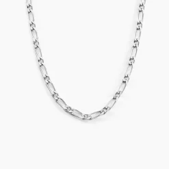 Histoire d'Or Chaîne Anilo Maille Alternée Argent Blanc Best