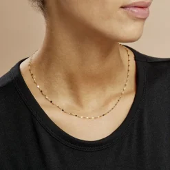 Histoire d'Or Chaîne Camelie Maille Lumina Or Jaune Hot