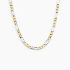 Histoire d'Or Chaîne Cameo Maille Alternee 1/3 or bicolore Online