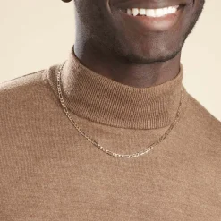 Histoire d'Or Chaîne Cameo Maille Alternee 1/3 Or Bicolore