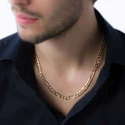 Histoire d'Or Chaîne Cameo Maille Alternee 1/3 Or Jaune Online