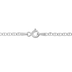 Histoire d'Or Chaîne Capucin Or Blanc Maille Marine Plate Clearance