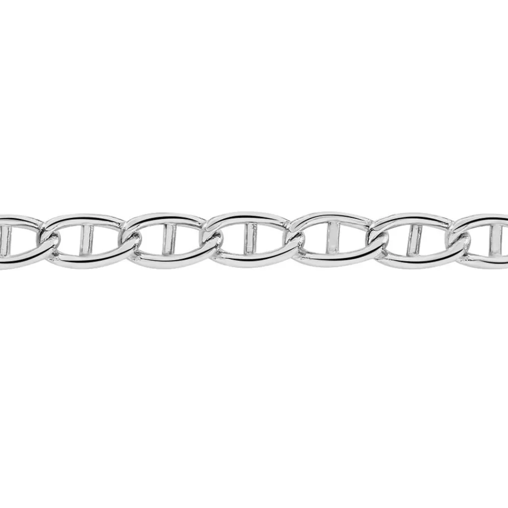 Histoire d'Or Chaîne Capucin Maille Marine Plate or blanc Online