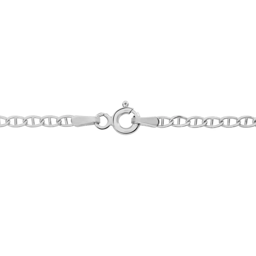 Histoire d'Or Chaîne Capucin Maille Marine Plate or blanc Online