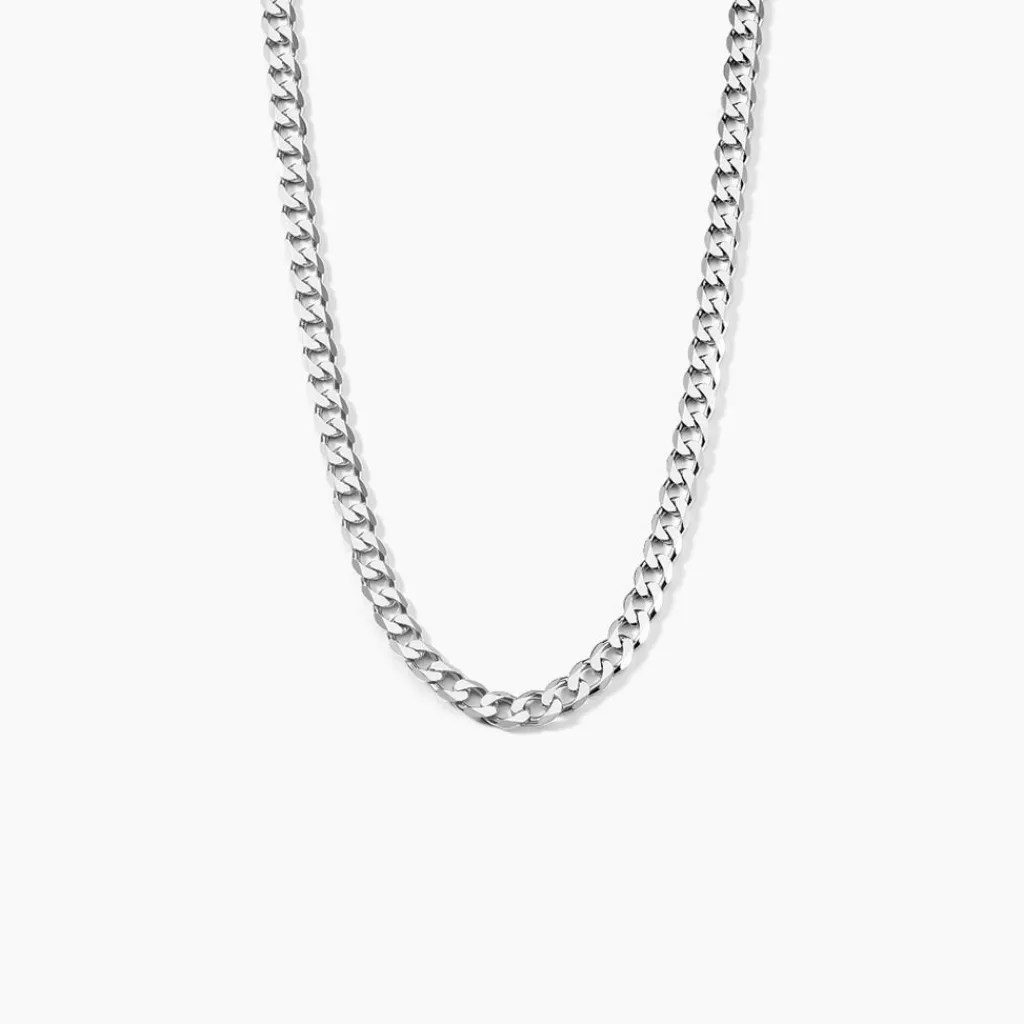 Histoire d'Or Chaîne Casper Maille Gourmette Argent Blanc Online