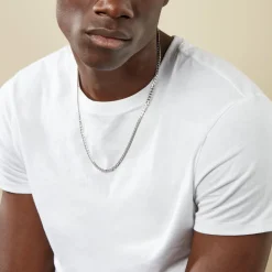 Histoire d'Or Chaîne Casper Maille Gourmette Argent Blanc Online