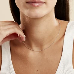 Histoire d'Or Chaîne Claudine Argent Blanc Online