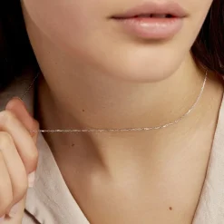 Histoire d'Or Chaîne Claudine Argent Blanc Hot