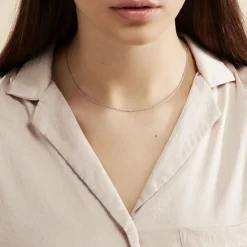 Histoire d'Or Chaîne Claudine Maille Forçat Argent Blanc Sale