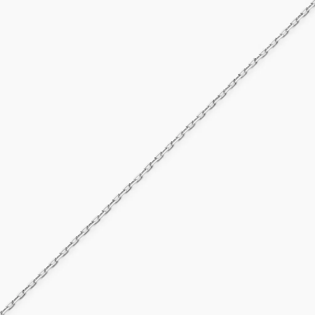 Histoire d'Or Chaîne Claudine Maille Forçat Argent Blanc