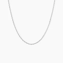 Histoire d'Or Chaîne Claudine Maille Forçat Argent Blanc