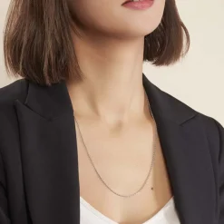 Histoire d'Or Chaîne Claudine Maille Forçat Argent Blanc Hot