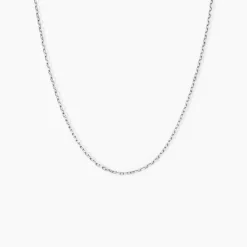 Histoire d'Or Chaîne Claudine Maille Forçat Argent Blanc Hot