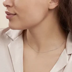 Histoire d'Or Chaîne Claudine Maille Forçat Argent Blanc Hot