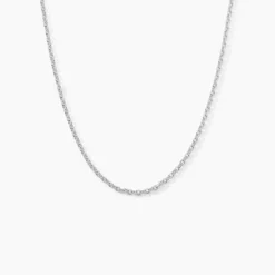 Histoire d'Or Chaîne Claudine Maille Forçat Argent Blanc Hot